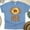 CarolinaBlue, variant on More of God Less of Me T-Shirt for Women, Christian Sunflower Tee, White, Size S