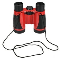 Uxcell Binoculars with Neck Strap 5X30 Compact Foldable Shockproof Binoculars Red