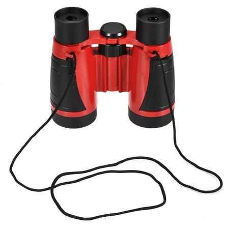 Uxcell Binoculars with Neck Strap 5X30 Compact Foldable Shockproof Binoculars Red