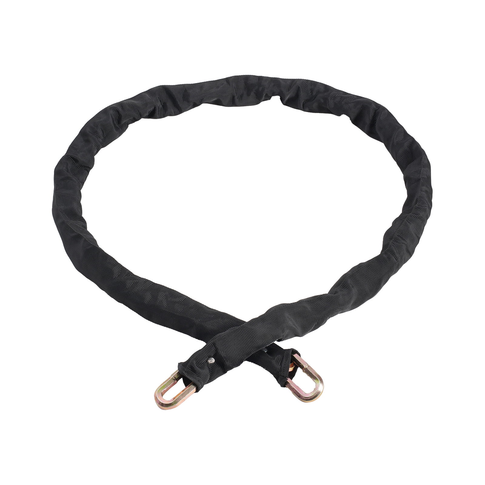 KFFKFF Chain Lock for Bikes, 5.91 Ft Durable Metal Steel, Anti-Theft Security for Bicycles, Motorcycles, Scooters, and Gates, 9.5mm Thickness, Black