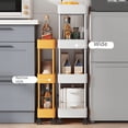 thumbnail image 3 of Estante de almacenamiento de cocina, carrito de piso a techo, estante de almacenamiento con grietas, sala de estar de varias capas, baño, manualidades de decoración de baño, 3 of 5