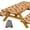 Brown, variant on Mexico Picnic Table Cover with Bench Covers and Bag, Cinco De Mayo Fiesta Stripes Fitted Table Cover, 6ft Outdoor Tablecloth with Elastic Edge 3 PCS 30x72 Inch