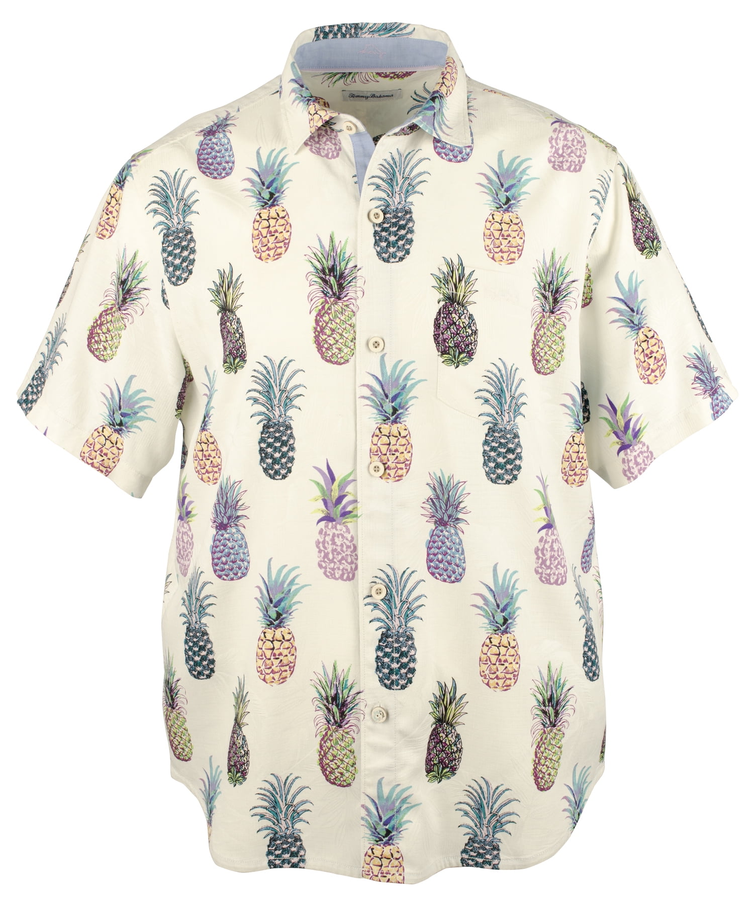 Men's Pop Art Pineapple Camp Shirt-MC 