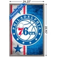 thumbnail image 2 of NBA Philadelphia 76ers - Logo 15 Wall Poster, 22.375" x 34" Framed, 2 of 5
