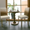 thumbnail image 3 of Dining Chair Covers Set of 8,Vintage Light Brown Ombre Universal Stretch Kitchen Seat Covers Parsons Chair Protector Slipcover for Home Restaurant Party Decor,Farmhouse Gradient Pattern, 3 of 6