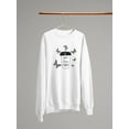 thumbnail image 3 of But First Coffee Butterflies Sweatshirt Women -Image by Shutterstock, Female x-Large, 3 of 4