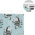 thumbnail image 5 of GZHJMY Zebra Shower Curtain Waterproof Fabric Bath Curtain with Hooks for Bathtub Bathroom Decor, 60 x 72 Inch, 5 of 6