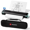 thumbnail image 1 of Impresora portátil sin tinta Phomemo para viajes: impresora térmica inalámbrica compatible con teléfono y portátil. Compatible con papel térmico tamaño carta de 8,5" x 11". Incluye estuche de transpor, 1 of 5