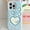 Blue / White, variant on Dteck Fuzzy Fluffy Case for iPhone 15 Pro Max, Cute Winter Warm Plush Furry Case with Fur LOVE Heart Design Soft Back Shockproof Protective Phone Cover for Women Girls,Black-Red Love