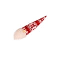 thumbnail image 1 of Cubierta de botella de vino de felpa de Navidad sin rostro anciano tejido manga rayas sombrero de comedor decoraciones gnomos Toppers Kits de decoración para fiestas Copo de nieve blanco rojo Bearachild HA068077-01, 1 of 6