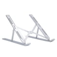 thumbnail image 2 of Soporte para computadora portátil, ajustable, plegable, ergonómico, de aleación de aluminio, para tableta, PC, portátil, con bolsa de almacenamiento, color plateado, 2 of 5
