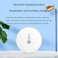 thumbnail image 4 of Tuya Smart Home ZigBee Temperature and Humidity Sensor Indoor Thermometer Monitor Works for Alexa Smart Life,1 * ZigBee Temperature,White, 4 of 6