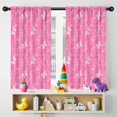 thumbnail image 5 of Blackout Kids Curtains,Pink Butterfly Pattern Childrens Insulated Curtains Set Of 2,Bedroom Essentials,Toddler Room Decor 42"x54", 5 of 5