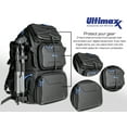 thumbnail image 3 of Ultimaxx Heavy Duty Professional Deluxe Camera Backpack with 3 Hard Shell Armored Front Panels, Rain Cover & So Much More, 3 of 10