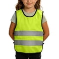 thumbnail image 2 of ATOGUTA Reflection Vest Kids High Visibility Neon Construction Traffic Vest for Cycling Running Skiing Size 8-17, Green, 2 of 8