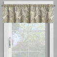 thumbnail image 4 of Ambesonne Beige Valance & Curtain, Striped Leaves Autumn Print, 55"x30", Beige Black, 4 of 6