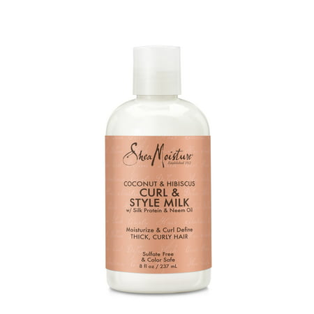 SheaMoisture Coconut & Hibiscus Curl & Style Milk, 8 (Best Conditioner For Thick Curly Hair)