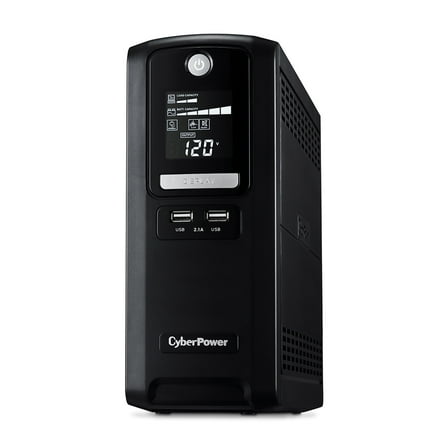 CyberPower CST135XLU 1350VA/810W Simulated Sinewave LCD Battery Backup UPS System, Black