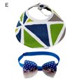 thumbnail image 2 of Pet Sun Hat Bow Collar Holiday Dress Up Cute Cat Dog Headwear Independence Day Accessories Pet Supplies Party Supplier for Puppy Kitten, 2 of 7