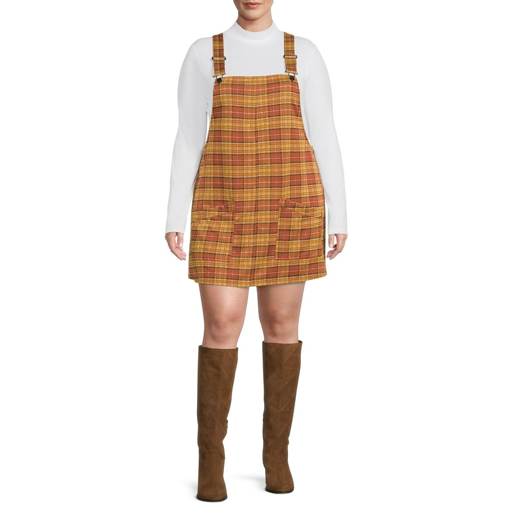 No Boundaries No Boundaries Juniors Plus Size Plaid Skirtall 