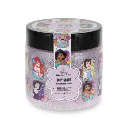 Mad Beauty Disney Princess Body Scrub, Daisy and White Lily Scent, 6.76 fl oz