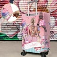 thumbnail image 3 of Travel Luggage Cover Suitcase Protector Fits 18-32 Inch Luggage Wheel Covers Patterned Travel Related Items Flower Luggage Protector Elastic Luggage Anti-scratch Suitcase Cover L, 3 of 5