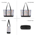 thumbnail image 6 of FORMRS Canvas Laptop Tote Bag for Women with 15.6" Computer Compartments Shoulder Handbag, Purple Geometric, 6 of 7