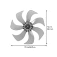 thumbnail image 2 of Minkissy Fan Wing Replacement PP Material 1Set for General Users, 2 of 8