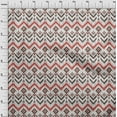 thumbnail image 4 of oneOone Cotton Jersey Red Fabric Asian Ikat Sewing Fabric By The Yard Printed Diy Clothing Sewing Supplies 58 Inch Wide, 4 of 4