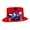 Red, variant on Hat Patriotic July 4th Hat, Uncle Sam Top Hat with Star and Stripe Decorations, Independence Day Party Hat for Celebration, Festive Hat for Adults, Themed Party Accessory