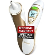 IPROVEN Ear Thermometer and Forehead Thermometer for Adults and Kids (Superior Accuracy, Upgraded Fever Alarm, Quiet Vibration Alerts)
