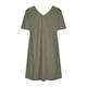 thumbnail image 5 of Puntoco Vestido De Manga Corta Con Cuello En V, Vestido De Verano De Manga Corta De Color Sólido Para Mujer Verde Xxl, 5 of 5