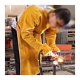thumbnail image 5 of Solar Auto Darkening Filter Lens Welder Leather Hood Welding Breathable Helmet Mask Yellow Head-Mounted Leather Hood Grinding ,Great Choice, 5 of 5