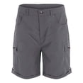 thumbnail image 6 of Shorts for Women Solid Color Pocket High Waist Retro Outdoor Casual Shorts, 6 of 6