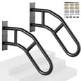 thumbnail image 2 of VEVOR 29" Wall Mount Handrails for Outdoor Steps - Durable Railings for 1-3 Steps, 2 of 12