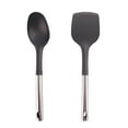 thumbnail image 1 of Juego completo de utensilios de cocina de acero inoxidable y nailon - 2 piezas esenciales de cocina resistentes al calor y aptos para alimentos Namotu CPB-US-YYM879-1, 1 of 5