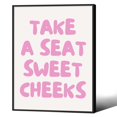 thumbnail image 1 of Lienzo decorativo AEDNX Funny Take A Seat Sweet Cheeks, 30 x 40 cm, 1 of 7