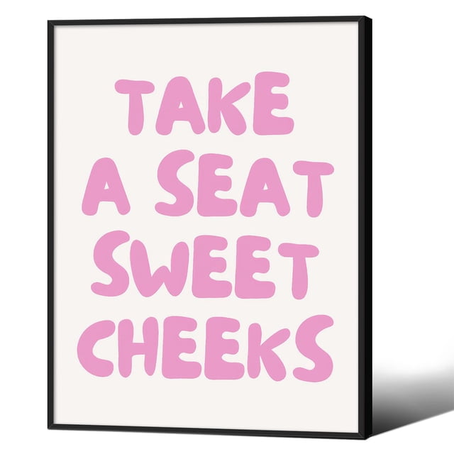 Lienzo decorativo AEDNX Funny Take A Seat Sweet Cheeks, 30 x 40 cm