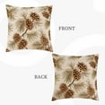 thumbnail image 5 of Pine Cones Throw Pillow Covers 18X18,Christmas Plant Cotton Linen Cushion Cases Decorative Pillow Cases for Couch Sofa Bedroom, 5 of 6