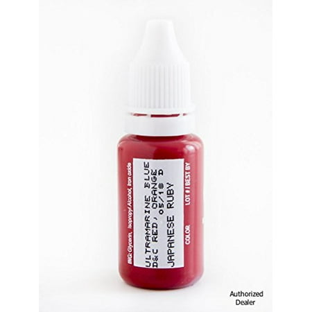 - 15ml MICROBLADING BioTouch JAPANESE RUBY Cosmetic Tattoo Pigment ink microblading supplies LARGE Bottle pigment professionally tested permanent makeup supplies Eyebrow Lip Eyeliner pigment