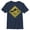 Navy Blue, variant on Boy's Jurassic Park Dinosaur Crossing Sign Graphic Tee Black Medium
