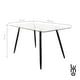 thumbnail image 2 of Set de Comedor Mesa Transparente con vidrio +4 Sillas Velvet cafe, 2 of 8