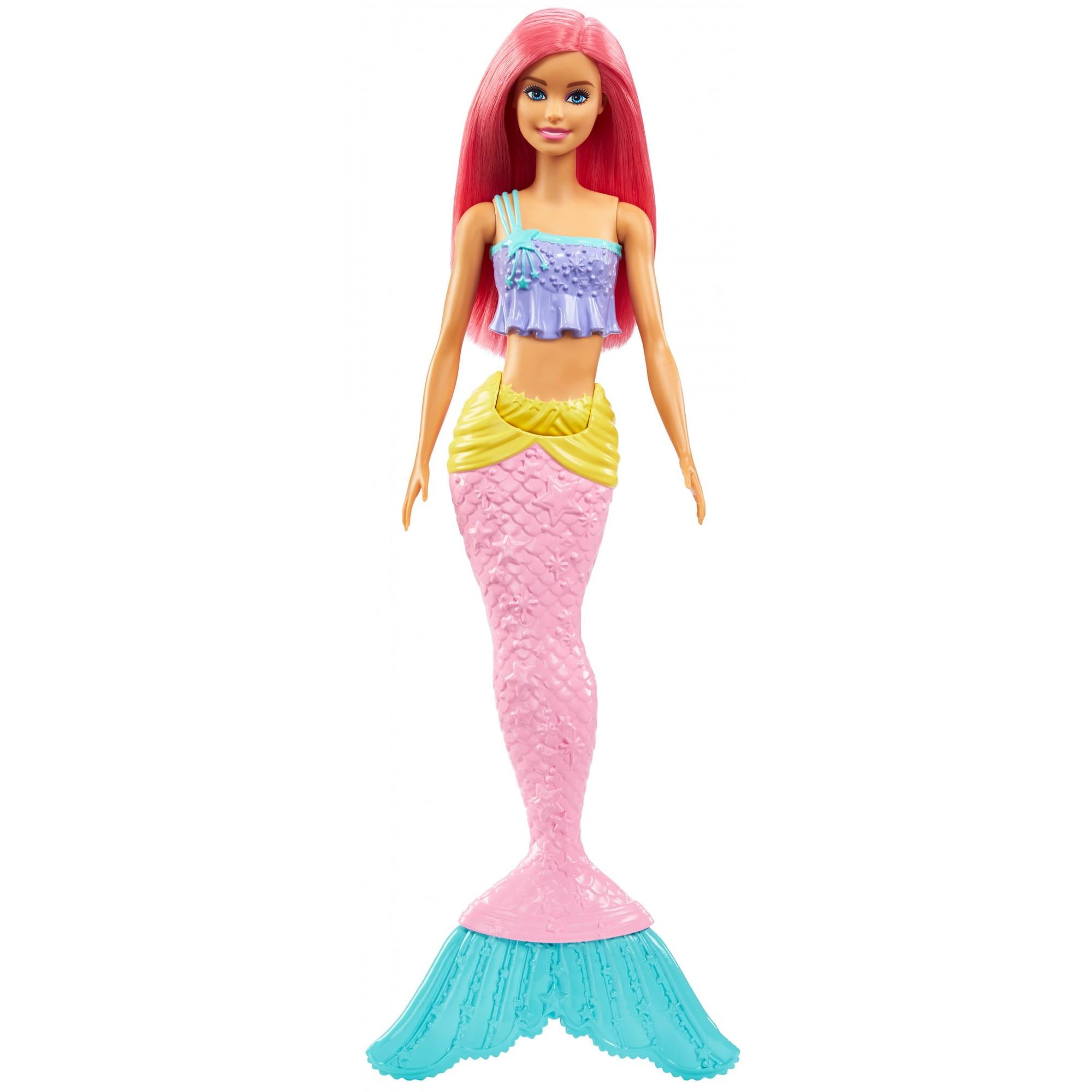Barbie Dreamtopia Chelsea Mermaid Doll 5 Inch Coral Pink Hair African American for sale online 