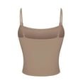 thumbnail image 5 of lmcalzta Camisole Tops for Women Spaghetti Strap Crop T Shirts Summer Slim Fitted Casual Tees, 5 of 6
