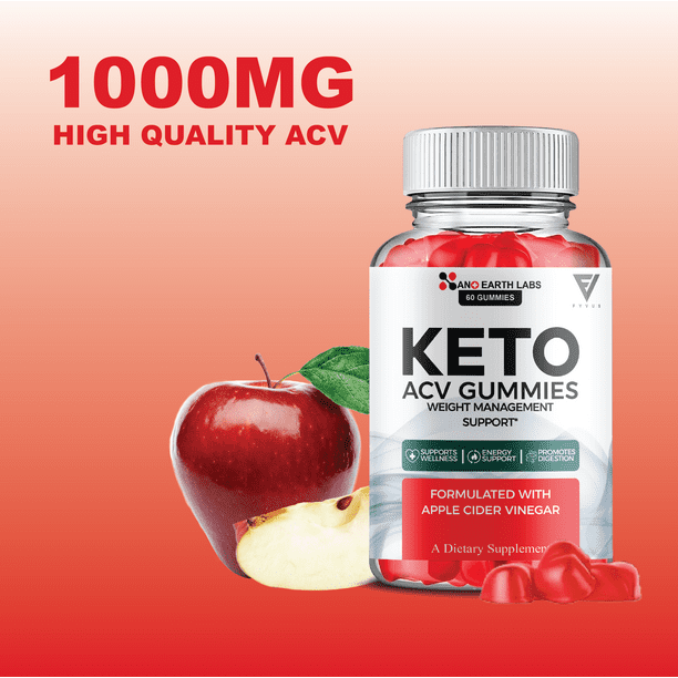 Nano Earth Labs Keto Gummies NanoEarth Labs Advanced Keto ACV Gummy Supplement, NanoEarthLabs 1000MG Apple Cider Vinegar Supplement (60 Gummies)