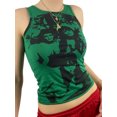 thumbnail image 4 of xiaxaixu Summer Ladies Short Camisole, Printing Round Collar Sleeveless Tops, 4 of 8
