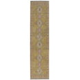 thumbnail image 2 of Contemporary Home Living 2' x 10' Geometric Medallion Rectangular Area Throw Rug Runner - Yellow and, 2 of 8