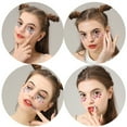 thumbnail image 3 of Butterfly Face Stickers Makeup for Kids Cute Stickers for Face Glitter 6 Sheets Suncolor Hair, 3 of 8