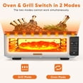 thumbnail image 2 of Gianna Electric Grill Indoor for Steak and Veggies, Smokeles Griddle with Lid for Kitchen Cooking, Countertop Oven Includes Temp Control/Grill Plate/Splash Guard/Crumb Tray, Silver, 2 of 6