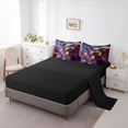 thumbnail image 5 of Castle Fairy Vintage Stripes Plaid Twin Bedding Sets,Geometric Bedding Comforter Set, 5 of 8